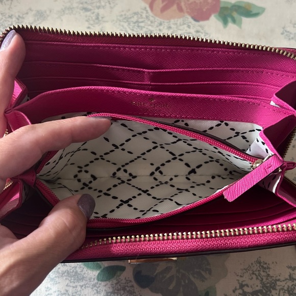Kate Spade Wallet-Pink- 8” length 4” Height - Picture 6 of 9